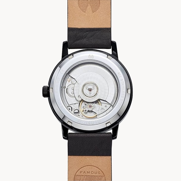 NWT Watch Station Men's Automatic Three-Hand Date Black-Tone Watch - Picture 5 of 6